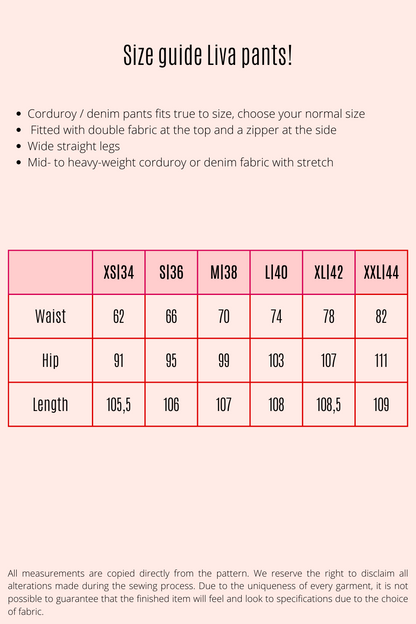 Liva pants Camel &amp; blue