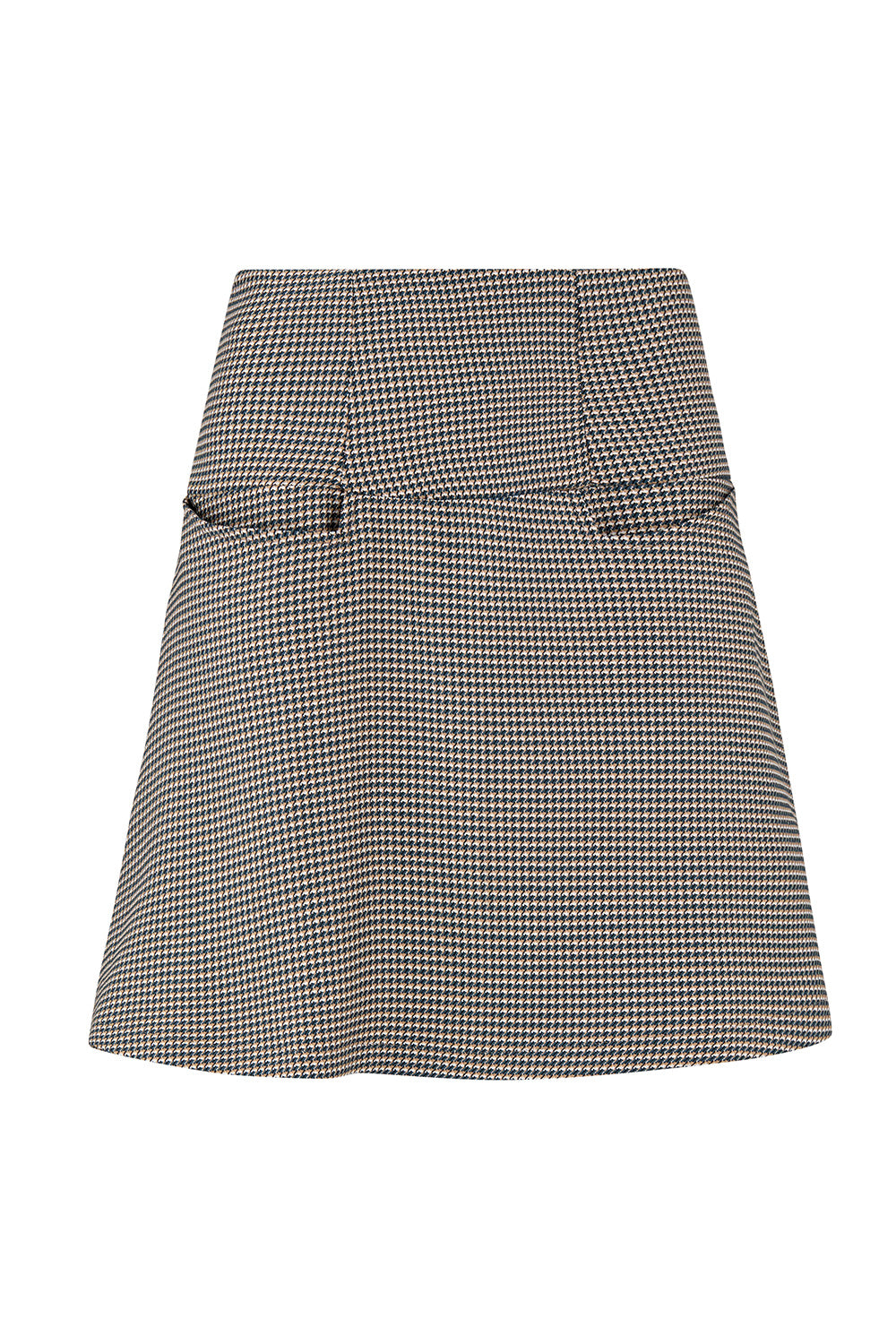 Liva skirt Camel &amp; green