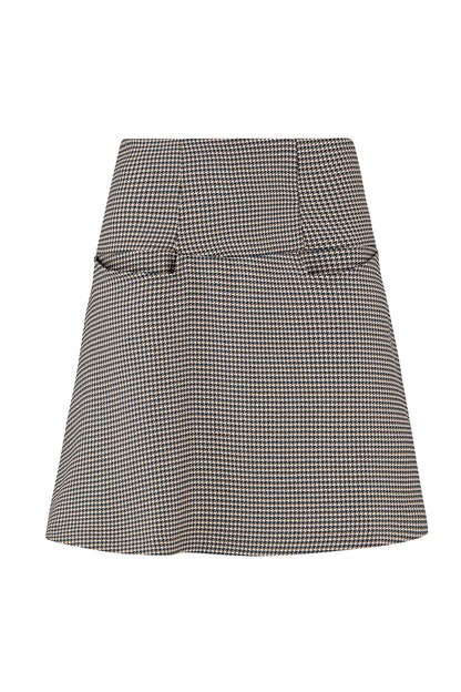 Liva skirt Camel &amp; green