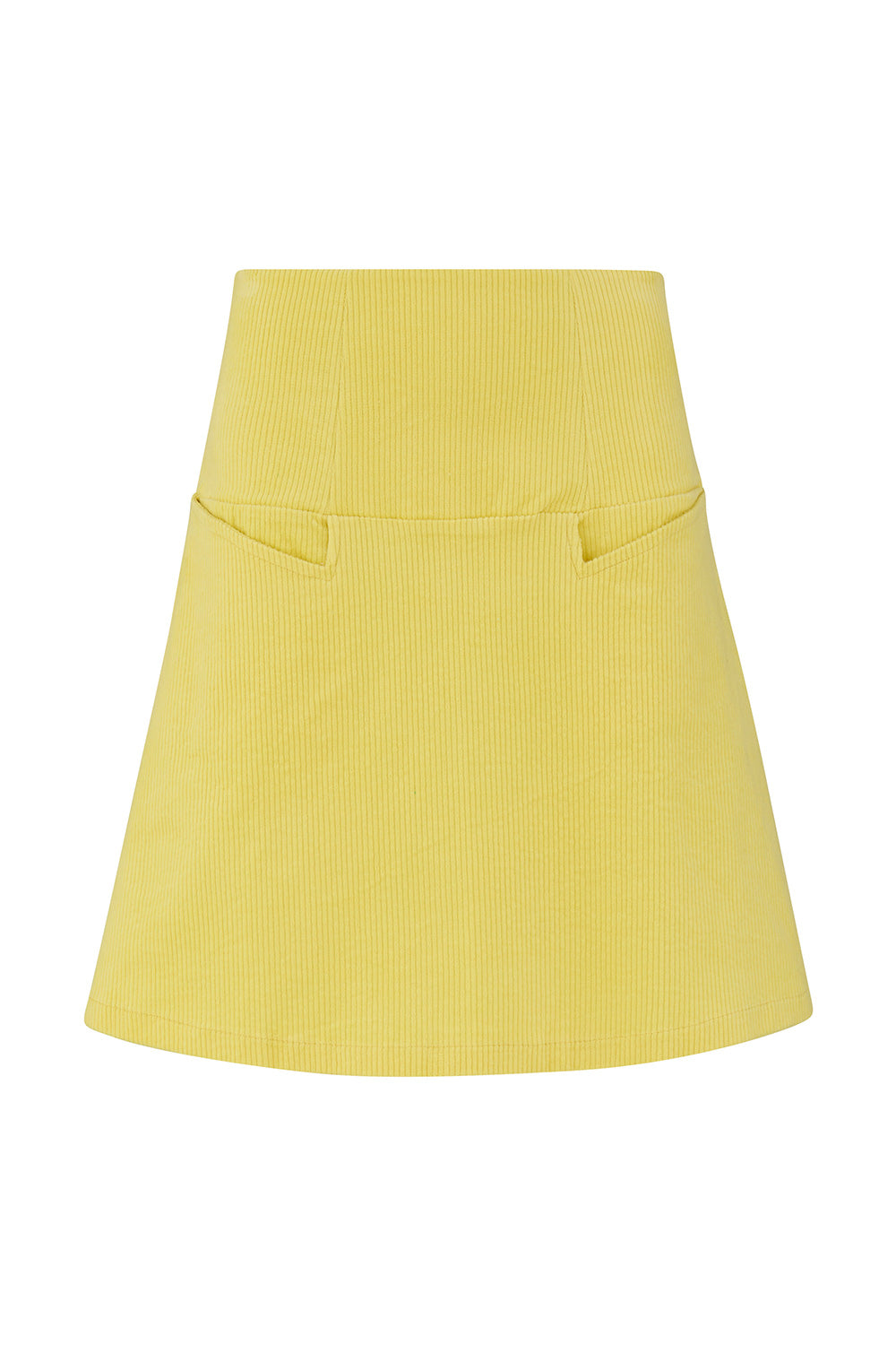 Liva skirt yellow corduroy
