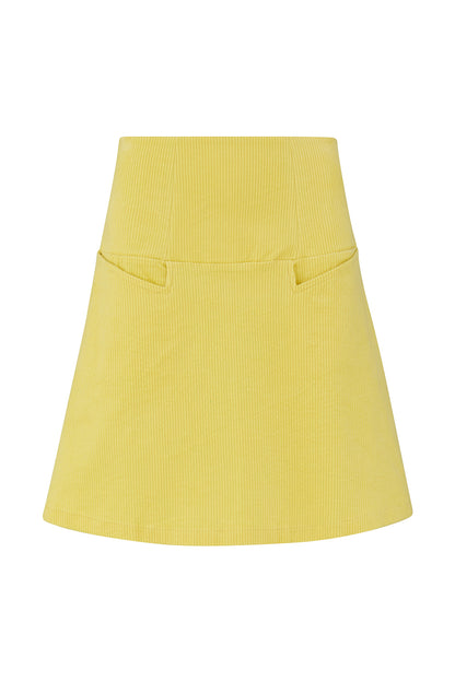 Liva skirt yellow corduroy