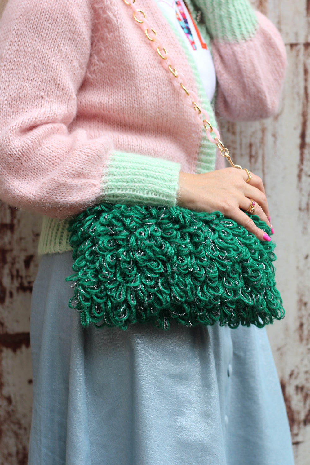 Loopie Max purse knitting kit