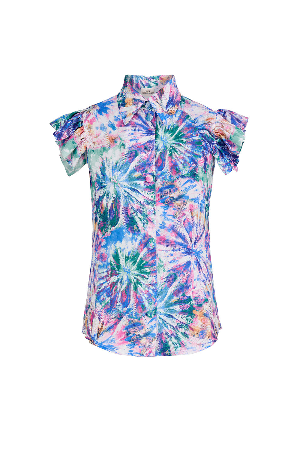 Martine Frill shirt jungle pink