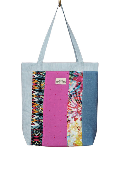 Up-cycled Patch tote bag