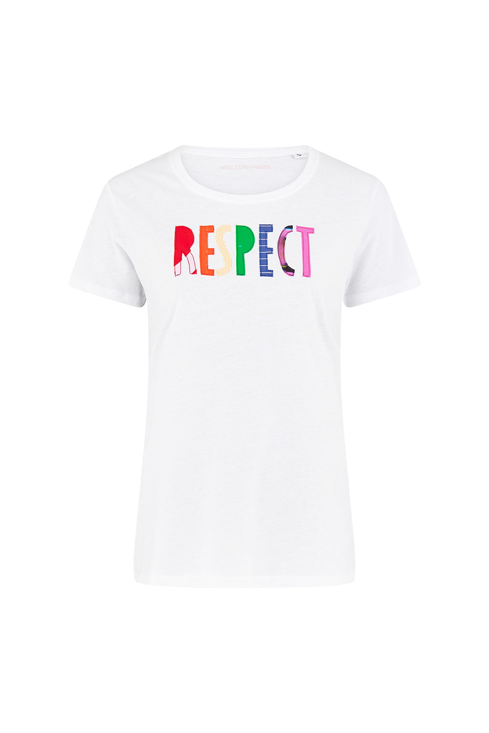 Upcycled RESPECT T-shirt white