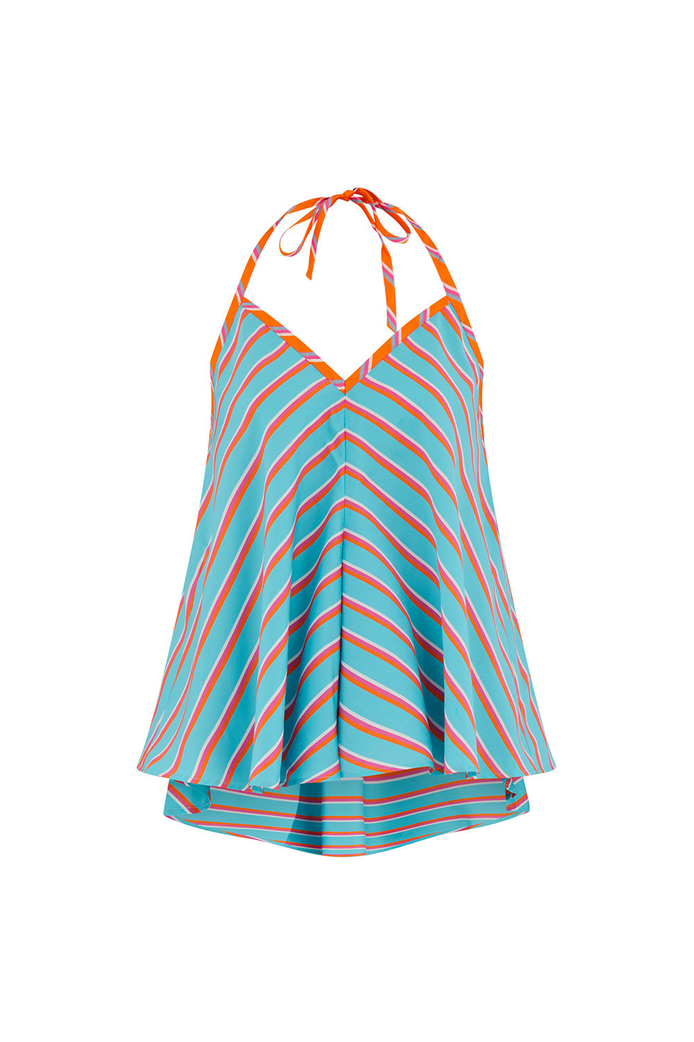 Rhonda top turquoise stripes