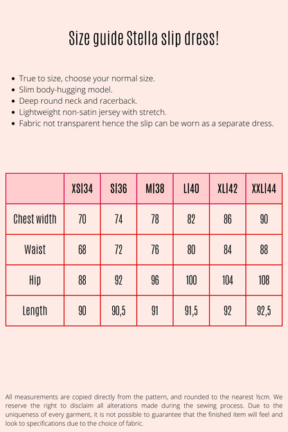 Stella slip dress ecru