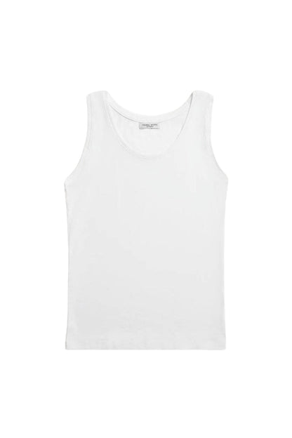 Bomuld tanktop hvid
