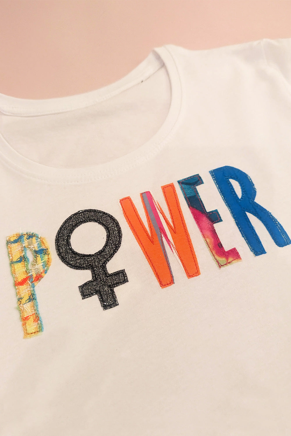 Upcycled POWER T-shirt white