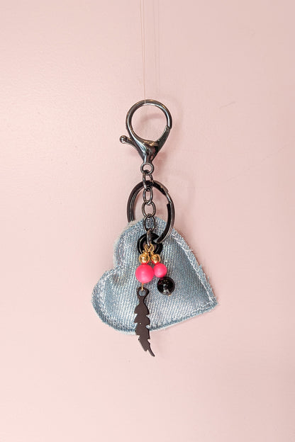 Up-cycled heart charms