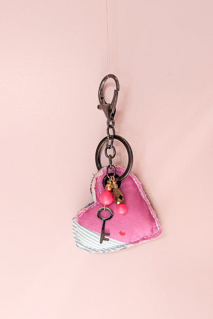 Up-cycled heart charms