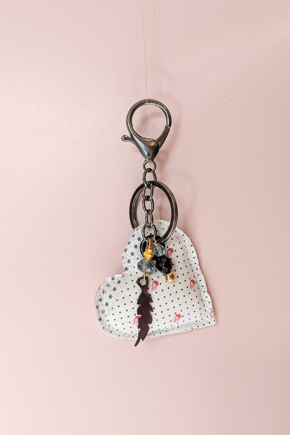 Up-cycled heart charms