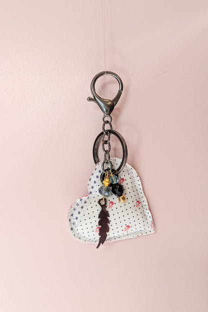 Up-cycled heart charms