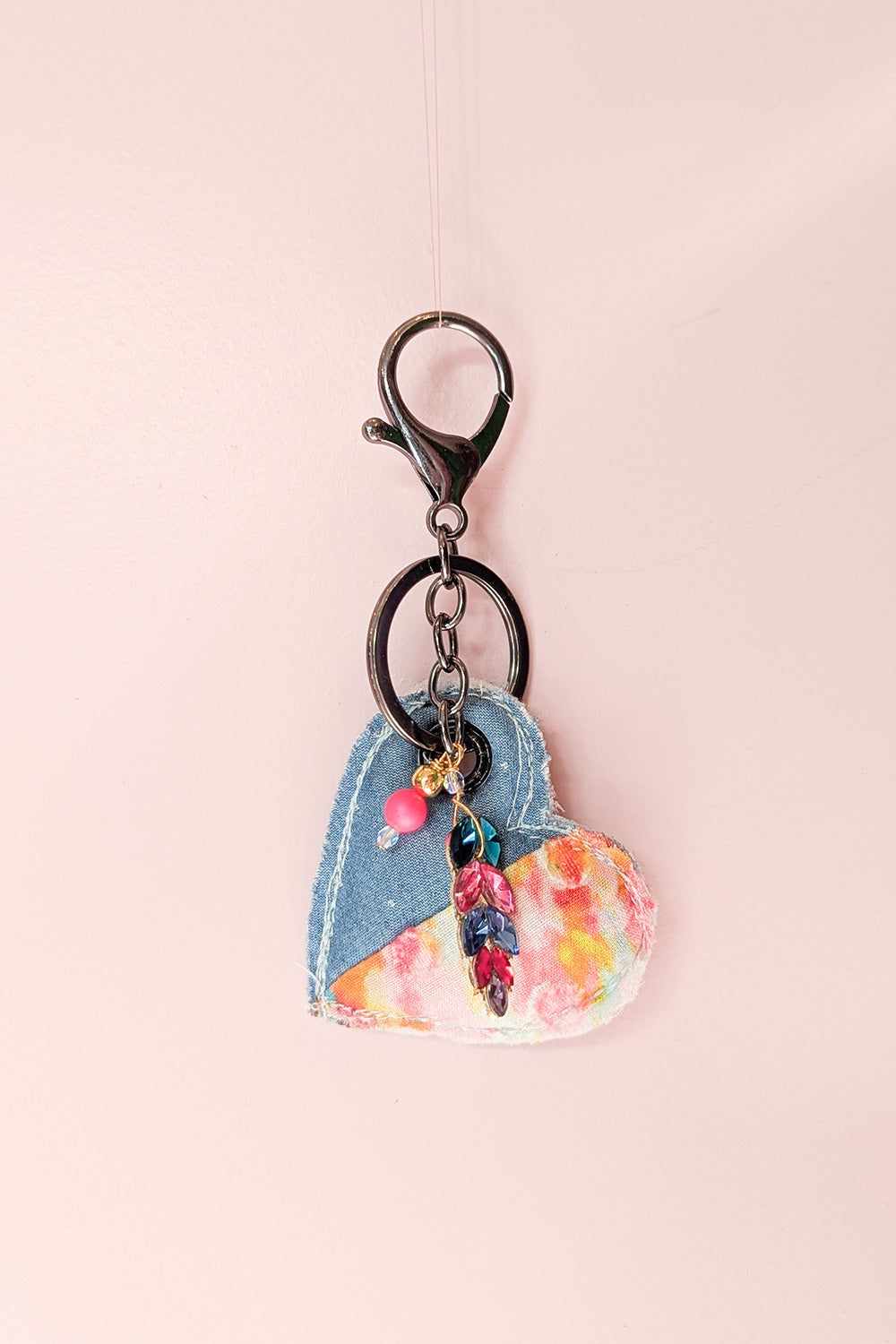 Up-cycled heart charms