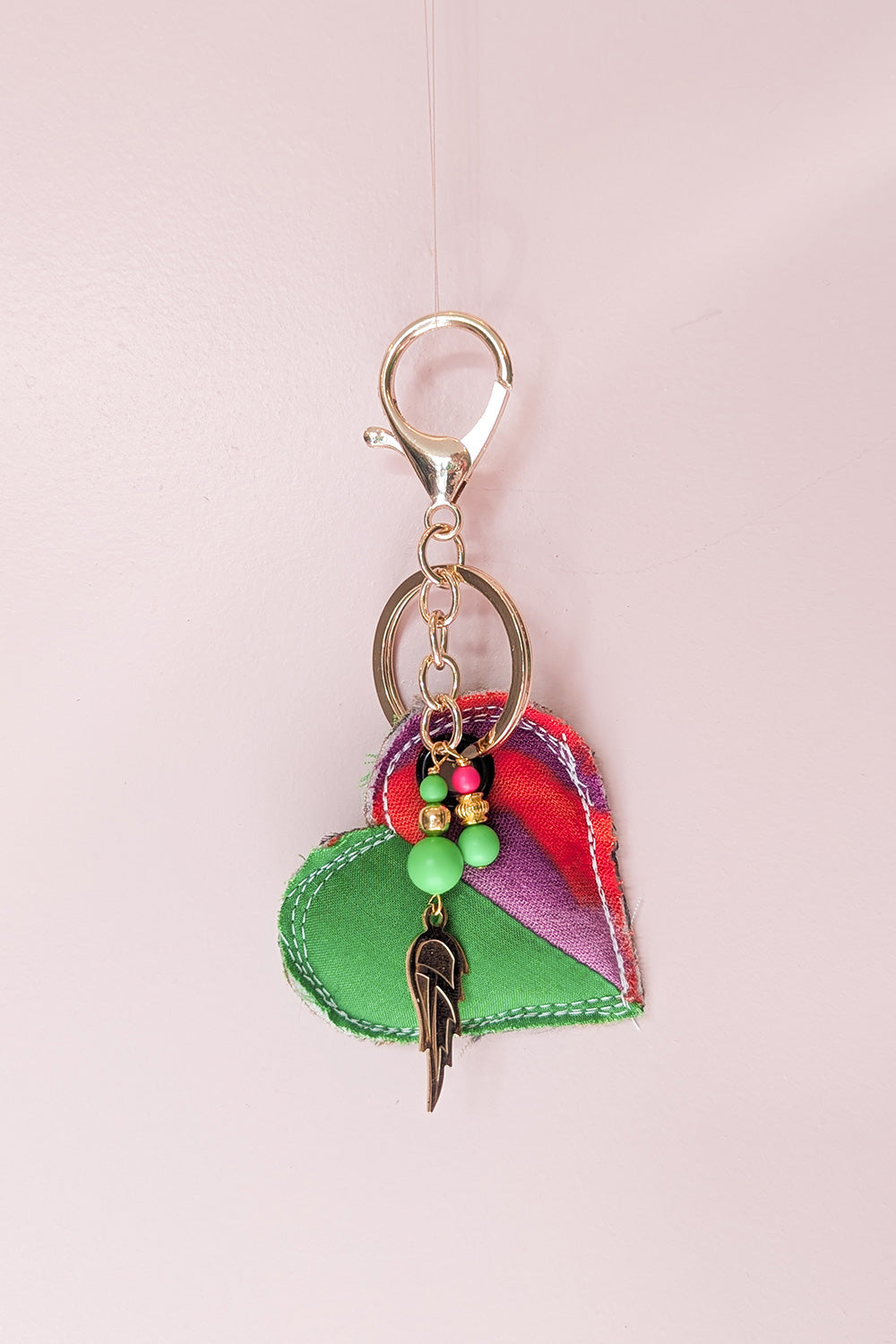 Up-cycled heart charms