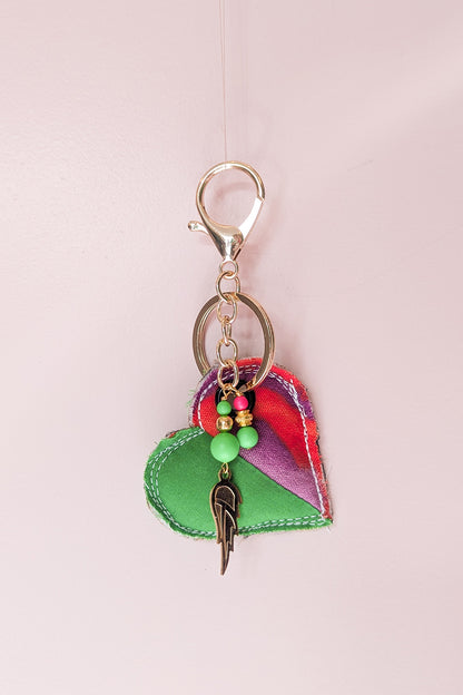 Up-cycled heart charms