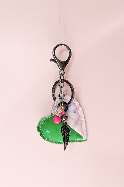 Up-cycled heart charms