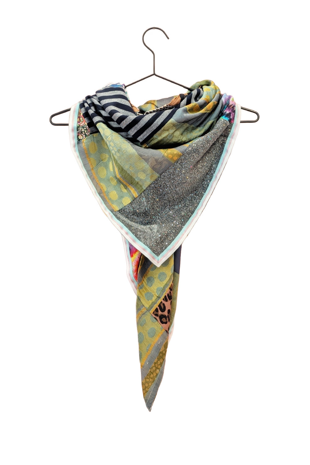 Upcycled Patch unika scarf 
