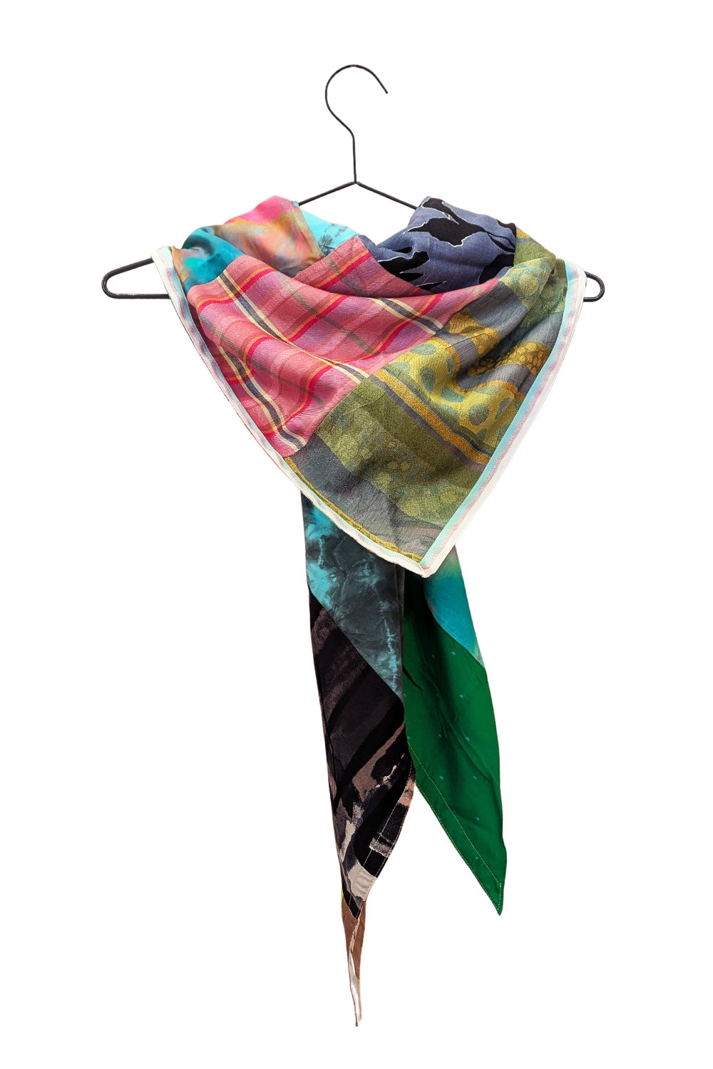 Upcycled Patch unika scarf 