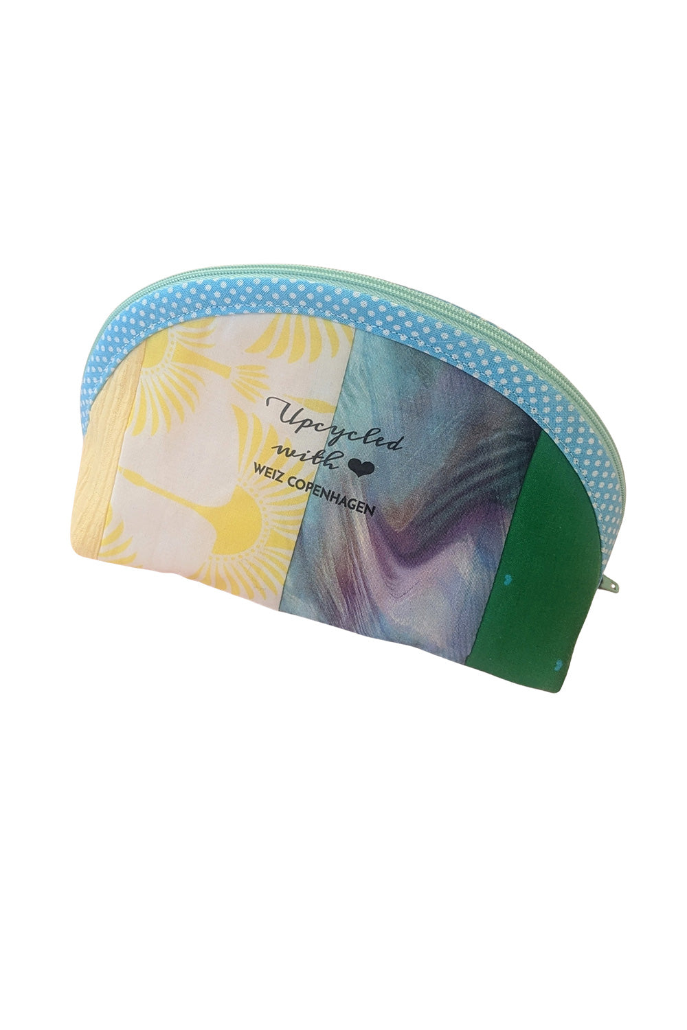 Upcycled mini toiletry bag