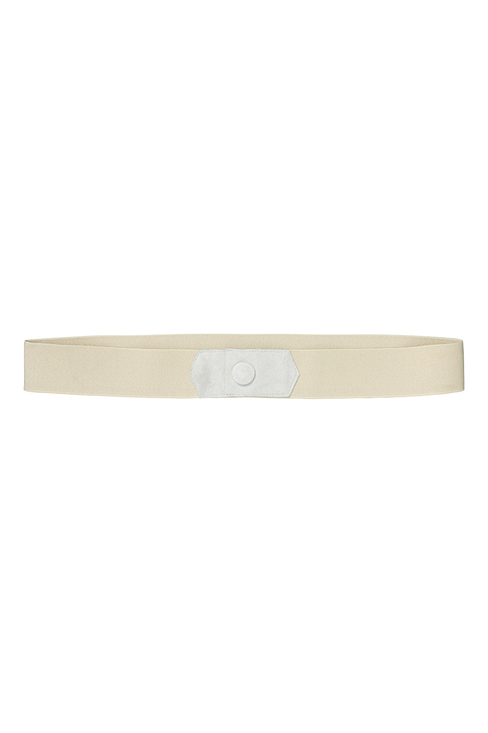 Waist stretch belt cream gold