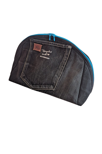 Upcycled maxi toiletry bag