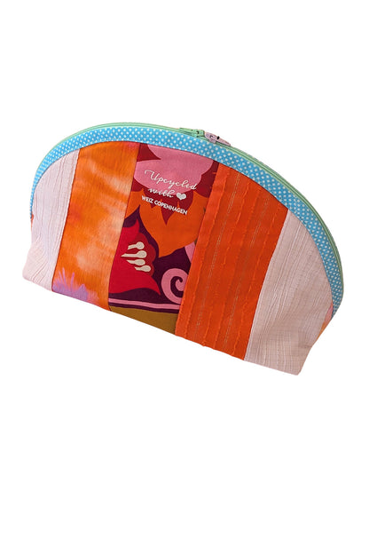 Upcycled maxi toiletry bag