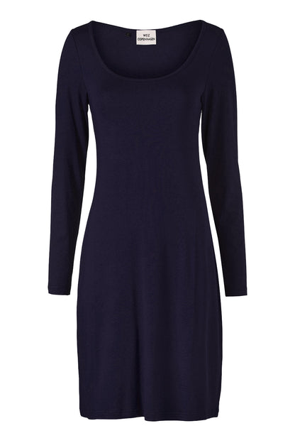 Camilla slip dress dark blue