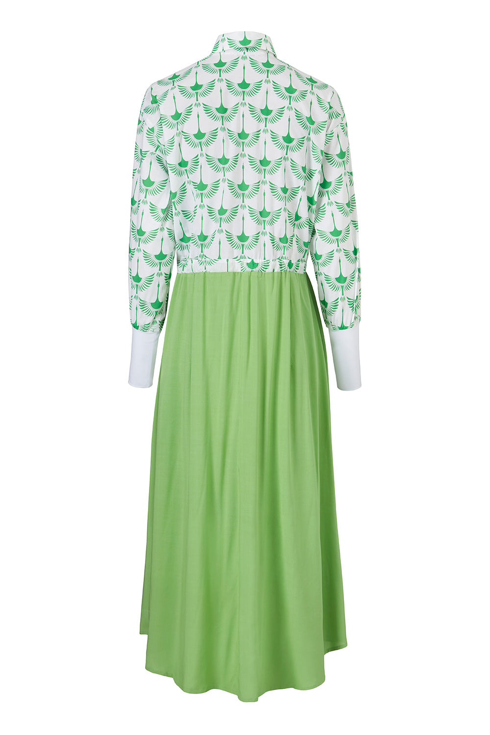 Frankie fit dress green crane
