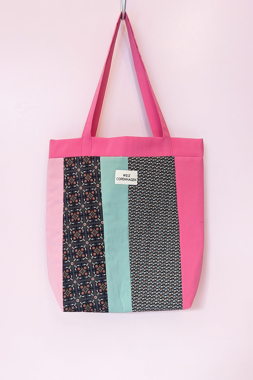 Up-cycled Patch tote bag