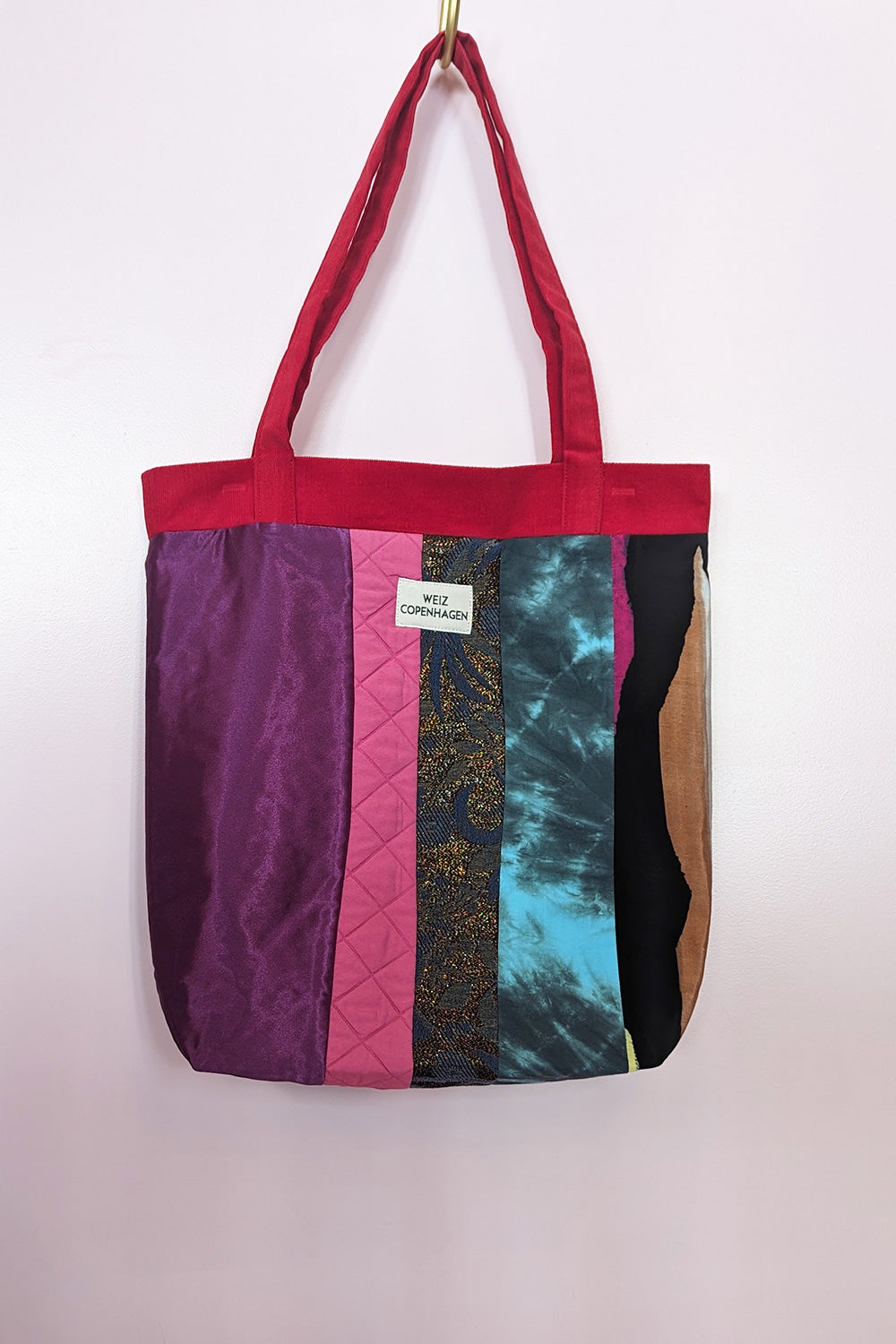 Up-cycled Patch tote bag