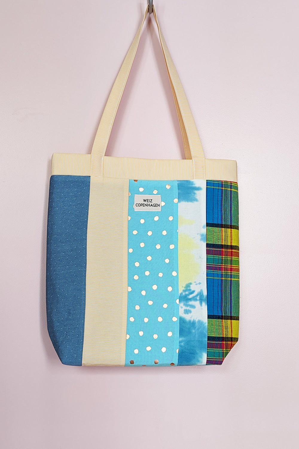 Up-cycled Patch tote bag