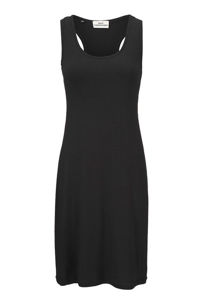 Stella slip dress black