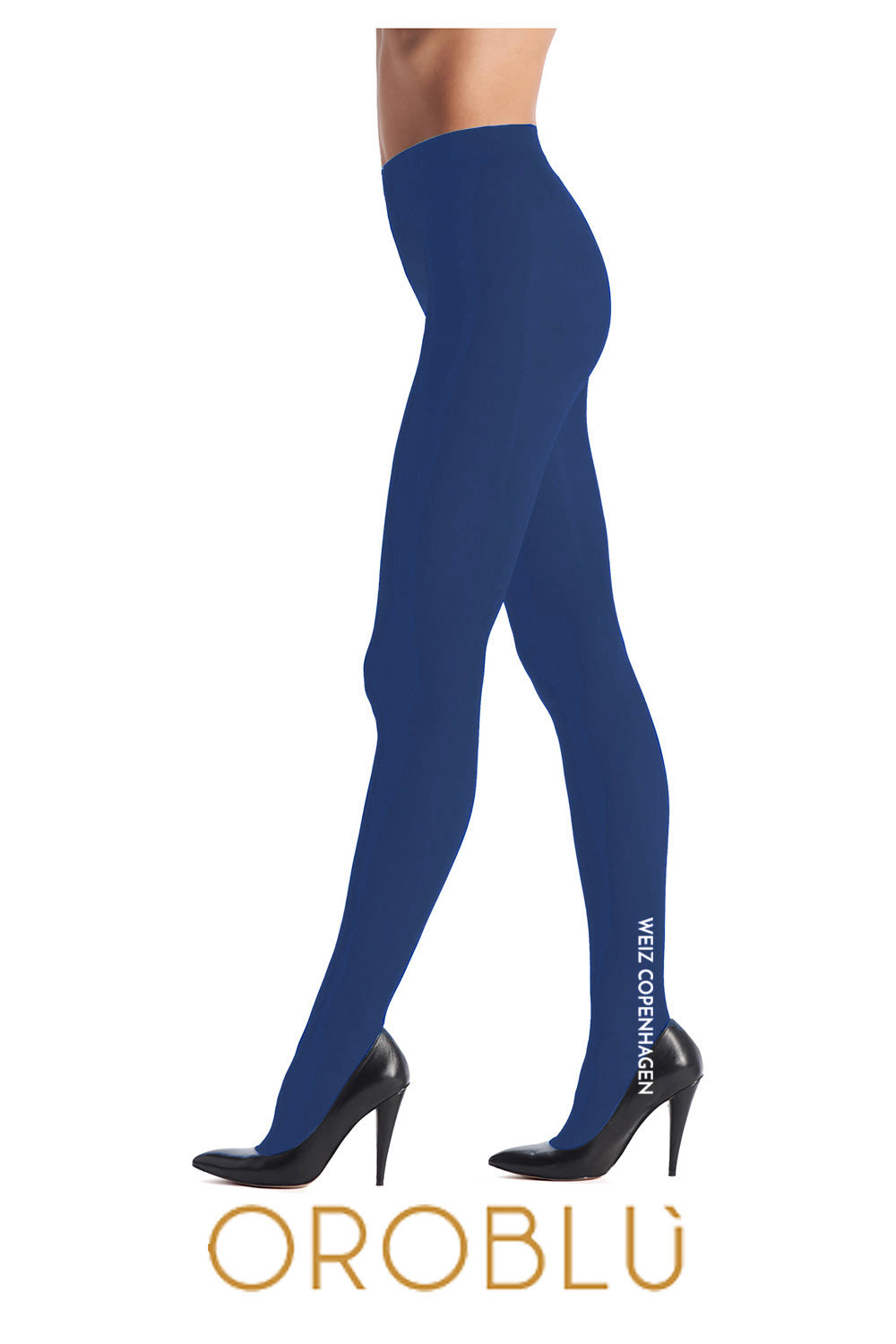 Ensfarvede strømpebukser Marine 3