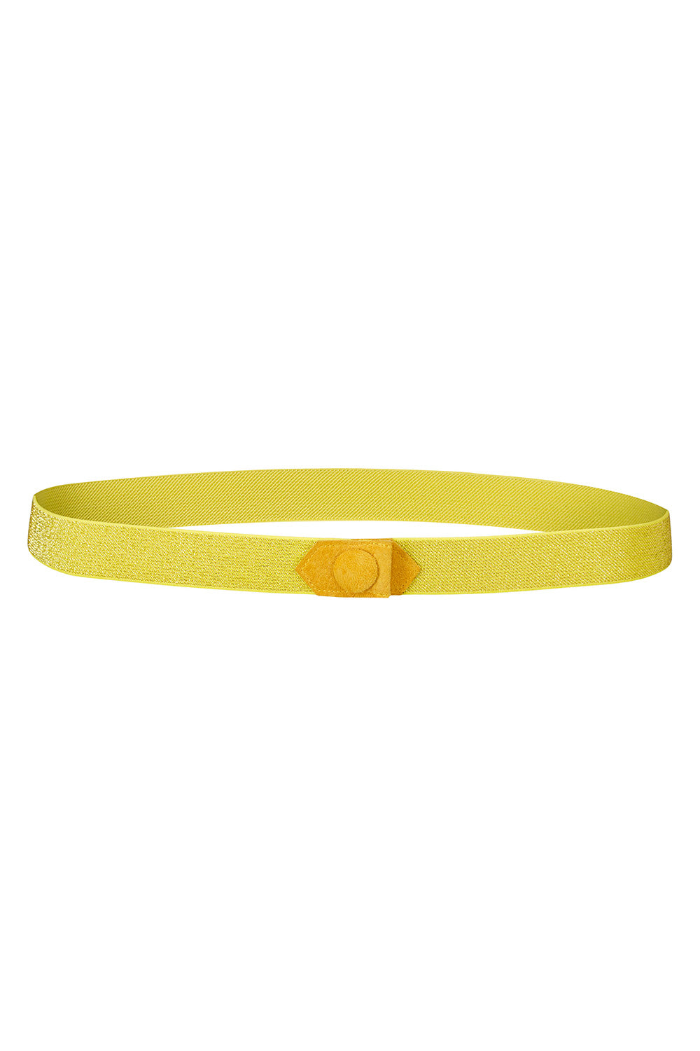 Waist slim stretch belt sparkling yellow