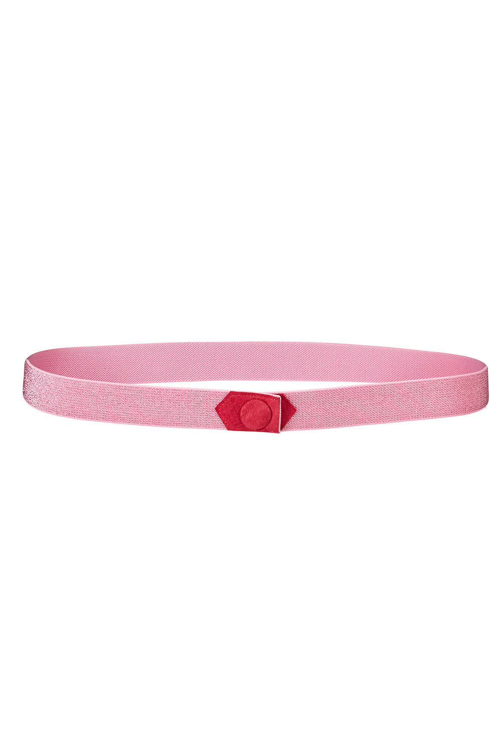 Waist slim stretch belt sparkling pink